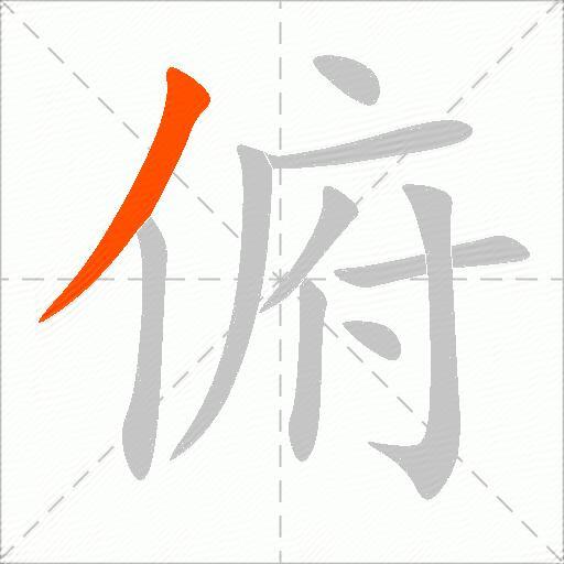 俯