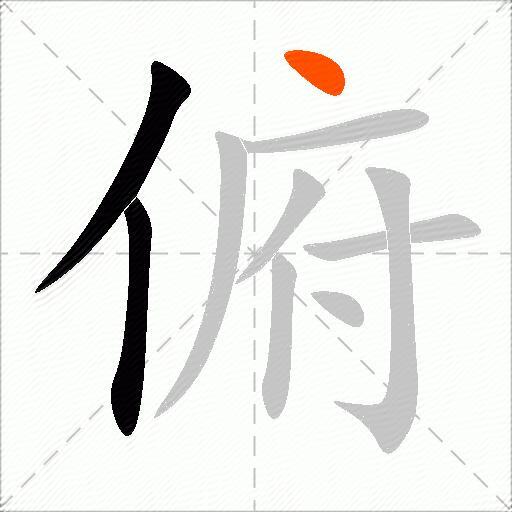 俯