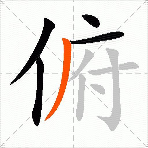 俯