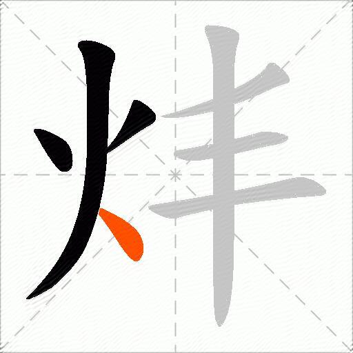 炐