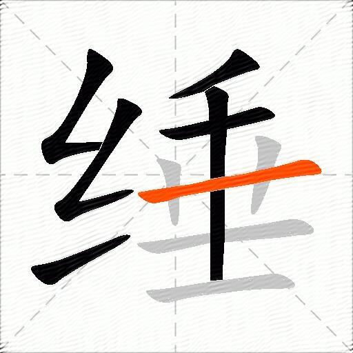 缍