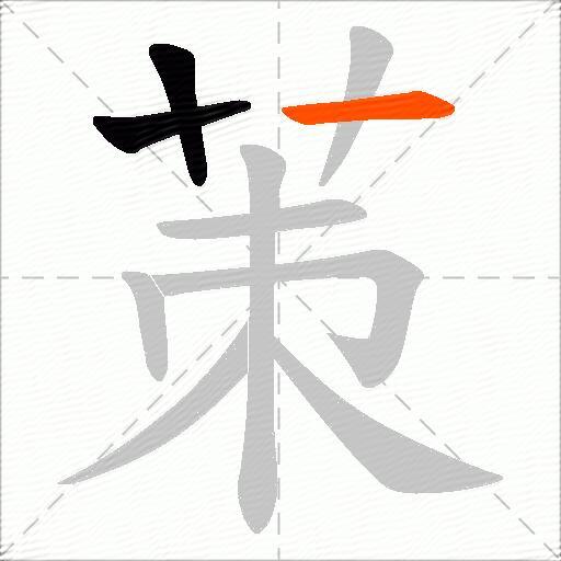 茦