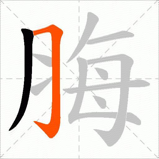 脢