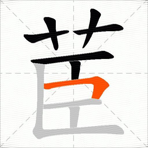 茞