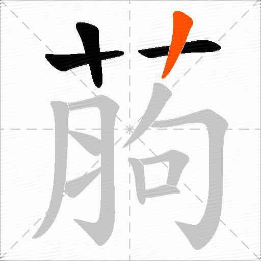 葋
