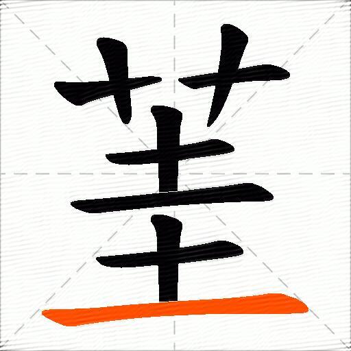 茥