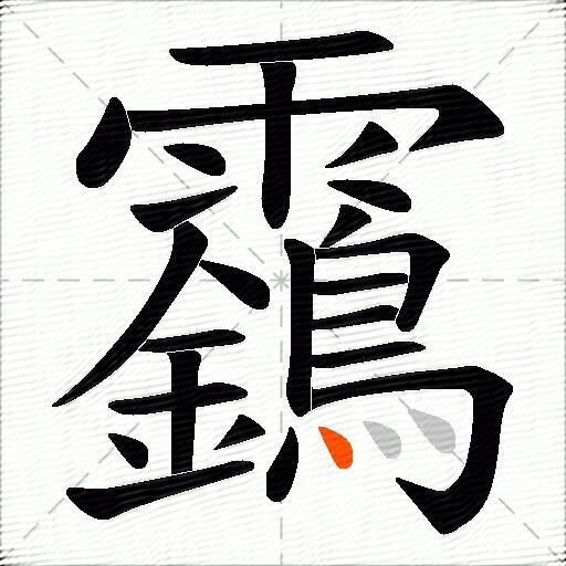 靎