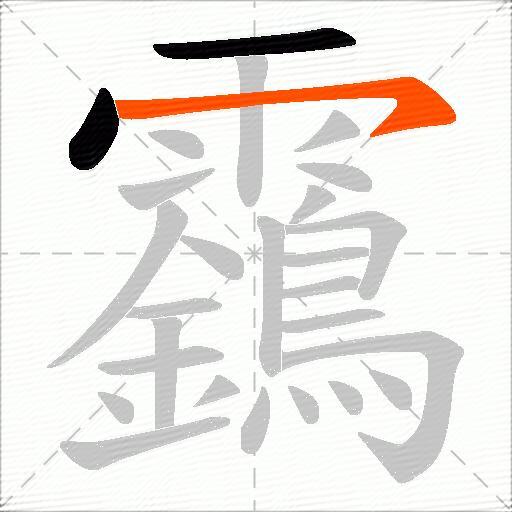靎