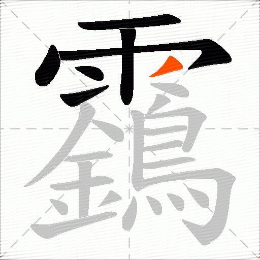 靎