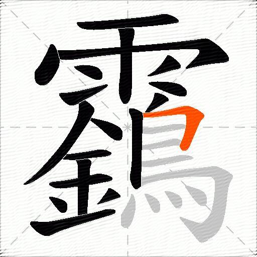 靎