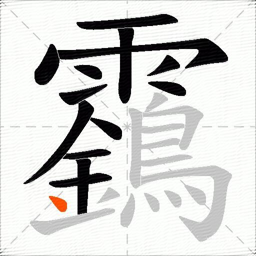 靎