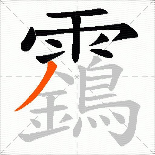 靎