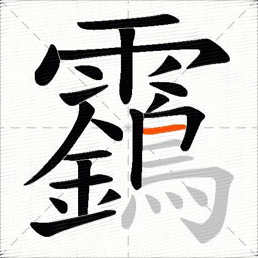 靎