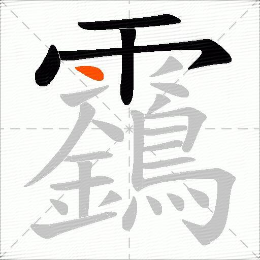 靎