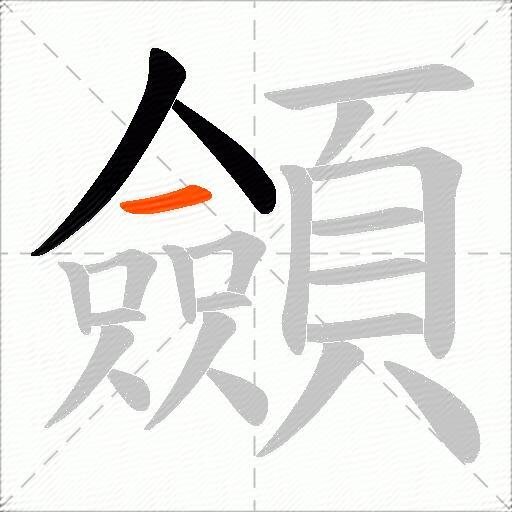 顩