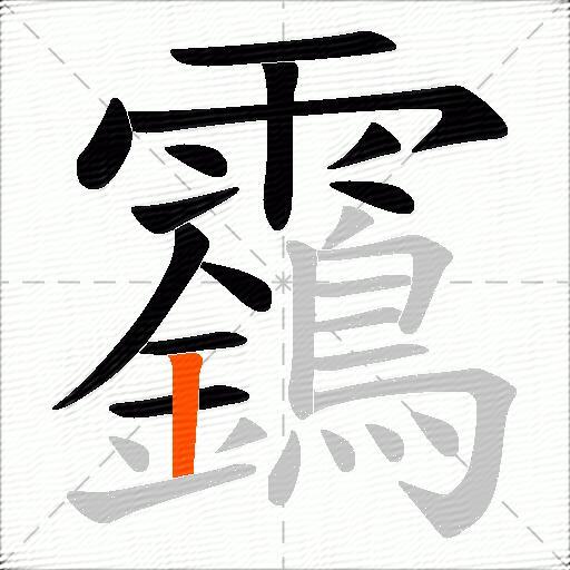 靎