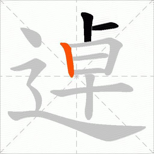 逴