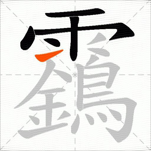 靎