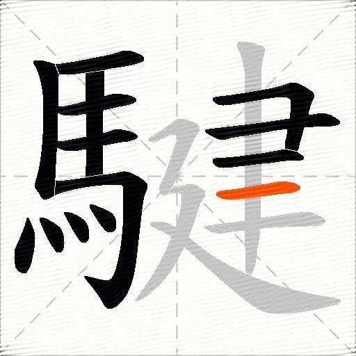 騝