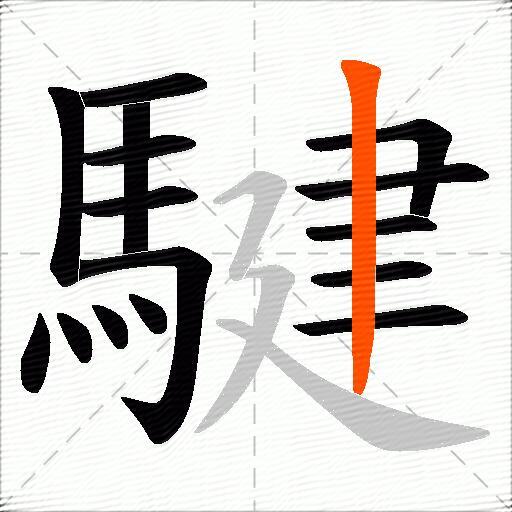 騝