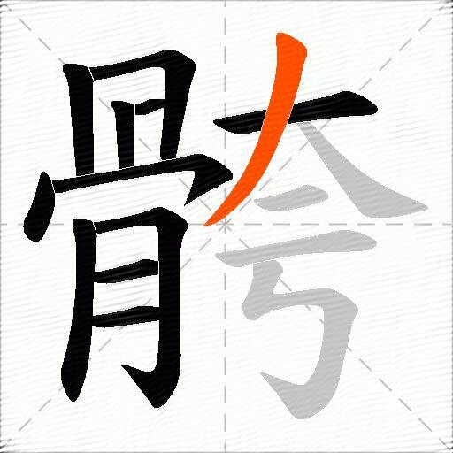 骻