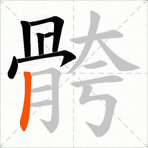 骻