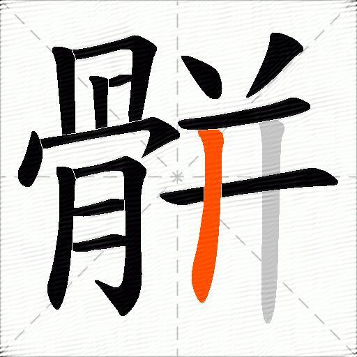 骿