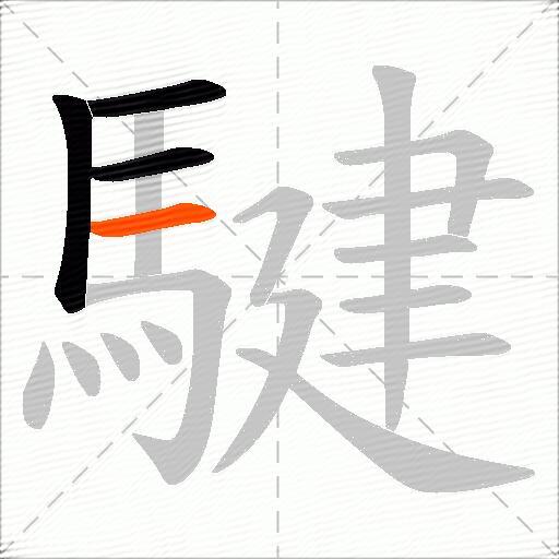 騝