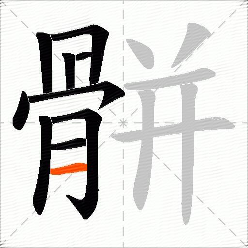 骿