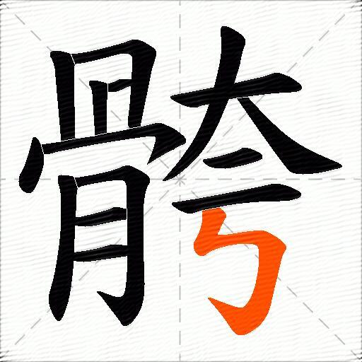 骻
