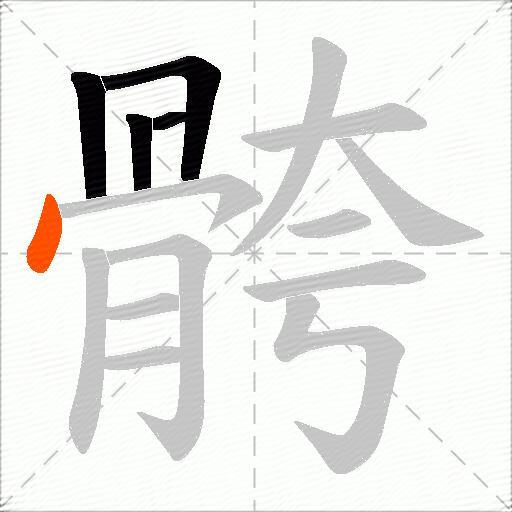骻