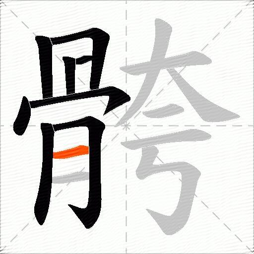 骻