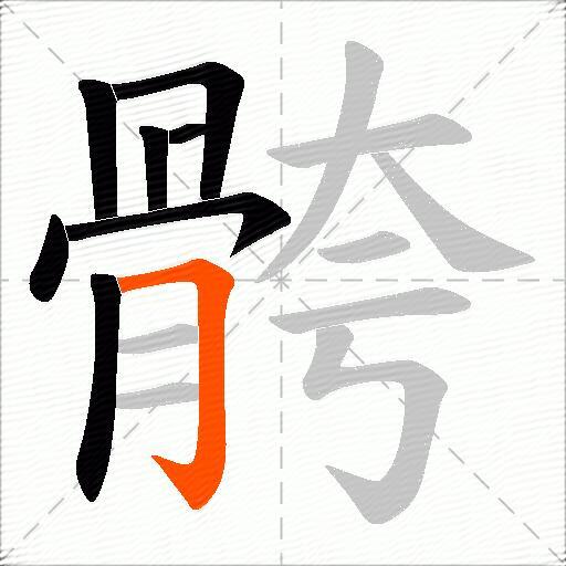 骻